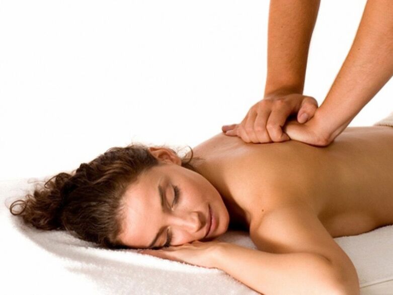 Massage ist zur Vorbeugung und Behandlung von Osteochondrose der Halswirbelsäule indiziert